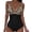 K_ Multicolor, variant on PWPSG Tropical Leaf Print Colorblock V Neck One-Piece Swimsuit Tummy Control Slimming Bathing Suit for Beach Multicolor XL