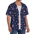 thumbnail image 4 of Honeii 's Star Dog Paw for men's short-sleeved button-up collared shirt featuring a pocket, perfect for beach vacations, and travel adventures., 4 of 5