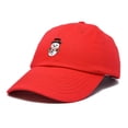 thumbnail image 4 of DALIX Mini Snowman Hat Ladies Womens Baseball Cap in Red, 4 of 6