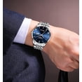 thumbnail image 4 of GUANQIN Men Automatic Mechanical Movement Stainless Steel Business Wrist Watch Sapphire Crystal Waterproof Self-Winding Clock Day Date, 4 of 5