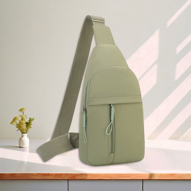 Bolso bandolera para hombre y mujer | Bandolera ligera de nailon y spandex, mochila deportiva para el hombro, mochila de viaje multiusos - Compacta 30x17x10cm | Moderno, Elegante, Versátil, Unisex
