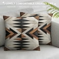 thumbnail image 3 of COMIO Geometric Black Brown Throw Pillow Cover Boho Western Farmhouse Decorative Throw Pillowcase Indoor Outdoor Cushion Cover Tribal Pattern Aztec Pillowcase for Couch Bedroom, 3 of 5