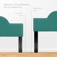 thumbnail image 6 of Modway Dawn Full/Queen Modern Performance Velvet Headboard in Teal Green, 6 of 9