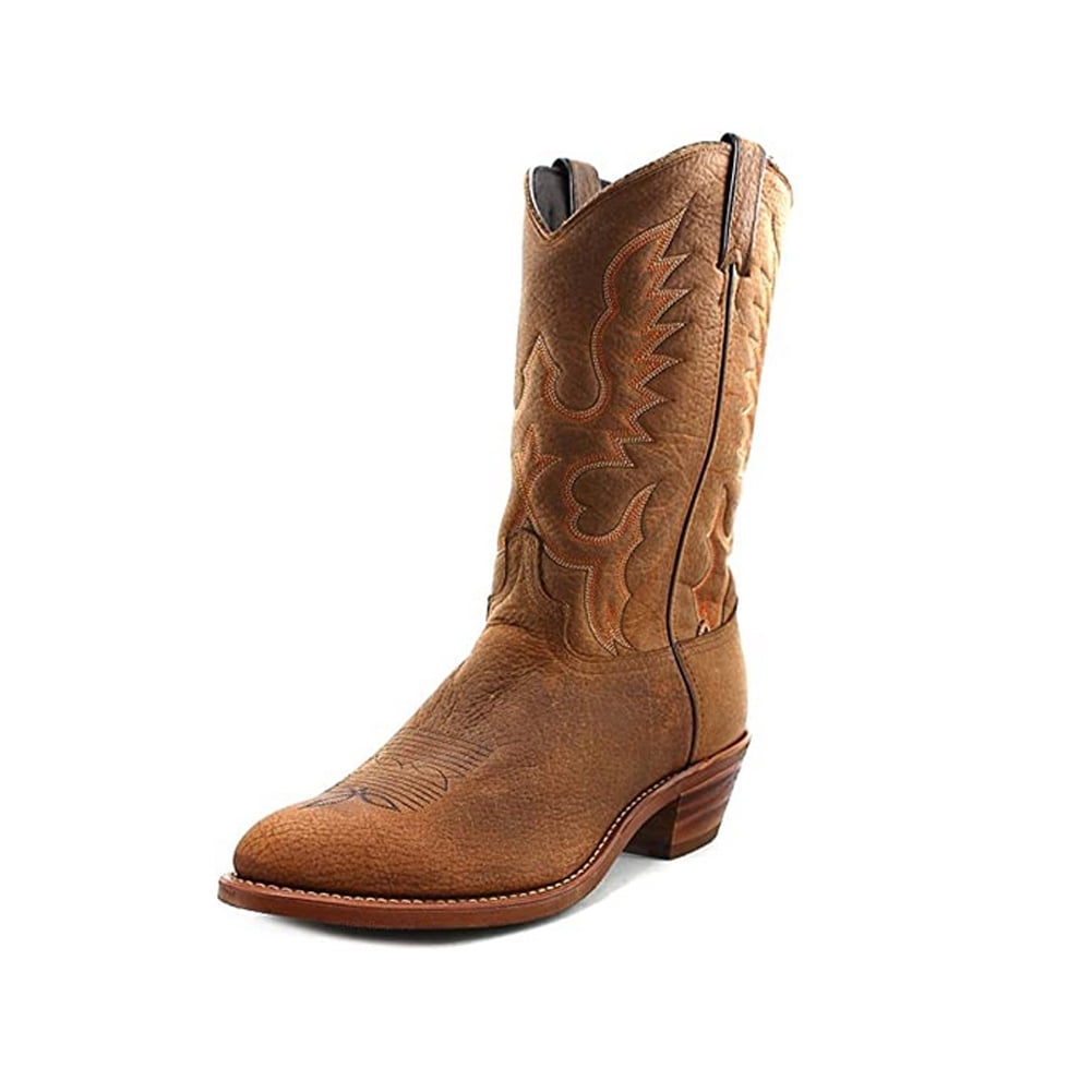 Abilene Brown Leather Western Boots Tonal Stitching Made in USA Men\'s 13 Abilene Brown Leather Western Boots Tonal Stitching Made in  main image 3