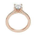 thumbnail image 4 of 1 ct Oval cut Lab Grown Diamond  Engagement Ring 14k Rose Gold All Size, 4 of 5