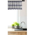 thumbnail image 3 of Ambesonne Vintage Tribal Window Valance, Aztec Style Ornament, 54" X 12", Indigo and Ivory, 3 of 3
