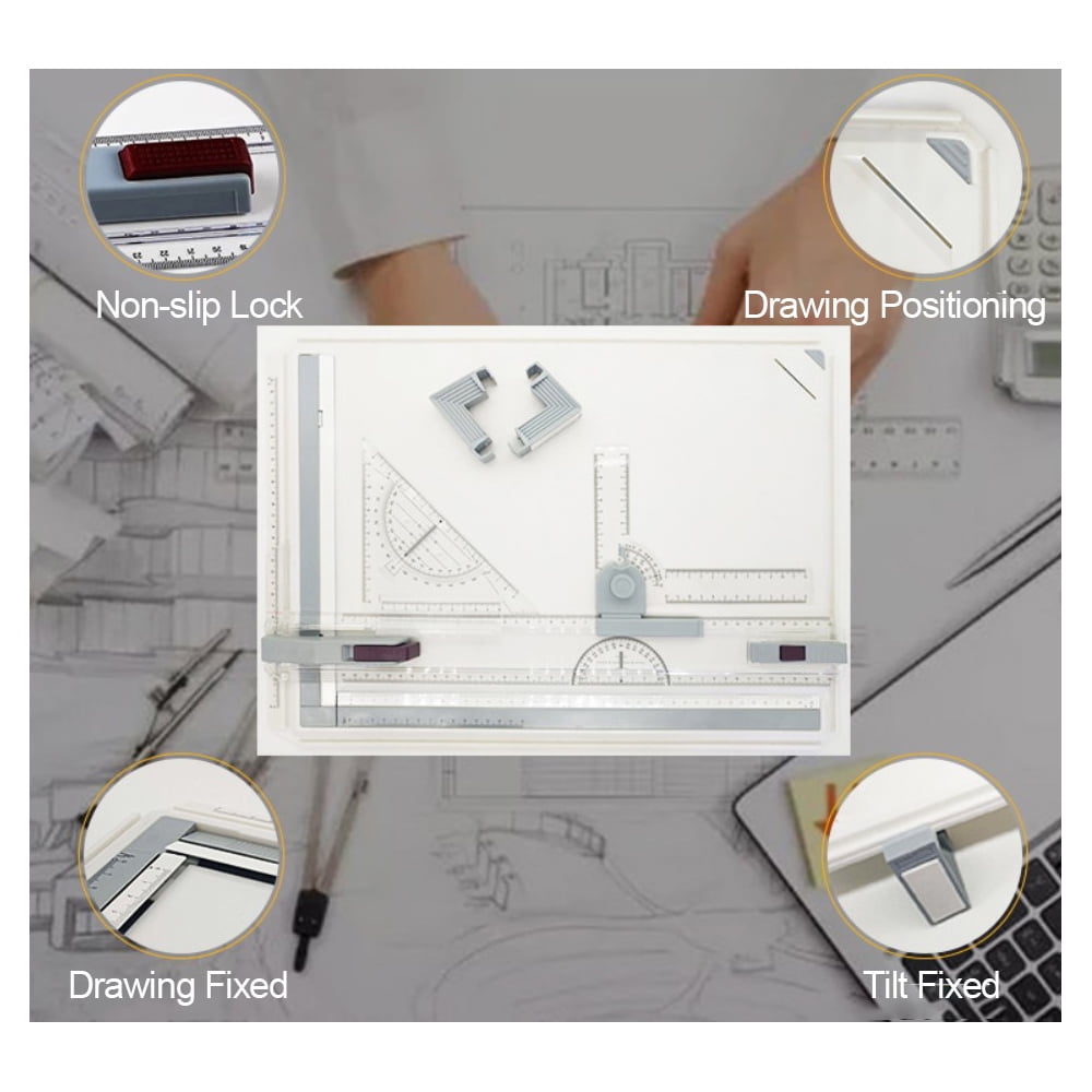 Buy Mewmewcat A3 Drafting Table Drawing Board, Drawing Tool Set Graphic