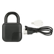 Fingerprint Padlock Fingerprint Sensor USB Charging IP65 Waterproof Biometric Lock for Cabinet Suitcase Closet
