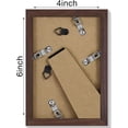 thumbnail image 6 of decorUhome 4x6 Matted to 3.5x5 Picture Frame, Photo Frame for Gallery Wall or Tabletop Display,Light Brown, 6 of 9