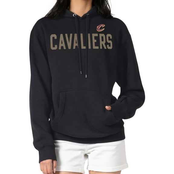 Women's G-III 4Her by Carl Banks  Black Cleveland Cavaliers Dot Print Pullover Hoodie
