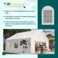 thumbnail image 6 of 20x20 FT Party Tent with 2 Storage Bags & Removable Sidewalls, Outdoor Canopy Gazebo for Carport Camping Garden Wedding BBQ Commercial, 6 of 8