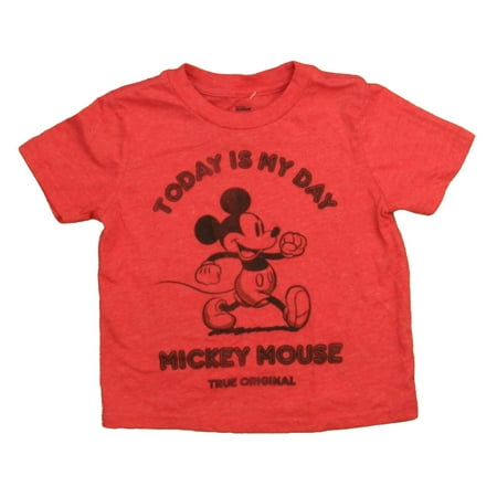 

Pre-owned Disney Boys Red Mickey T-Shirt size: 2T