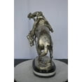 thumbnail image 5 of Nifao Remington Rattlesnake silver finish Bronze Statue – Bronze Statue, Western Art, 17"L x 11"W x 23"H, 5 of 11