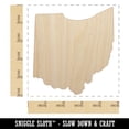 thumbnail image 2 of Ohio State Silhouette Wood Shape Unfinished Piece Cutout Craft DIY Projects - 4.70 Inch Size - 1/4 Inch Thick, 2 of 7