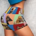 thumbnail image 4 of Salouo funny dogs Print Women's Athletic Shorts,Booty Shorts Biker Shorts High Waisted Elastic Workout Shorts for Yoga Gym Running Sports-Large, 4 of 8