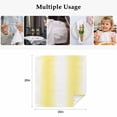 thumbnail image 4 of Lemon Yellow White Cloth Napkins, Gradient Vertical Stripes Geometric Washable and Reusable Dinner Napkins Set of 4, Table Napkin for Kitchen Party Birthday Wedding Hotel Housewarming 20"x20", 4 of 8