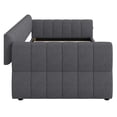 thumbnail image 6 of Harper & Bright Designs Queen Upholstered Daybed Sofa Bed with Trundle, Lambswool Platform Bed Queen Size with USB for Living Room Bedroom, Gray, 6 of 12