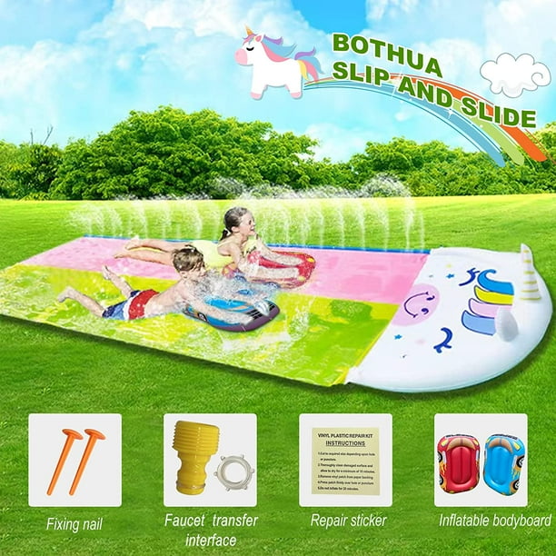 Terra Premium Slip n Slides with 2 Body board for Kids and Adults Loved