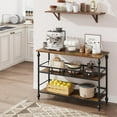 thumbnail image 5 of 43" Industrial Console Table - 3-Tier Narrow Design for Entryway, Living Room, 5 of 8