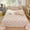 Pink, variant on JZCHUNTOY Rough Linen Bed Sheet, 1 Piece Breathable Durable Bedding Sheet, Wrinkle Resistant Soft Comfortable Bed Cover, Suitable for Bedroom Guest Room Dorm Single Double Bed Use