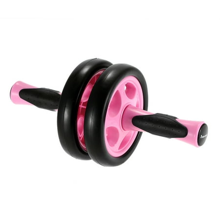 Double Abdomen Roller Fitness Core Rolling Wheel Abdominal Roller Workout Abdomen Trainer Wheel for Abdomen Back Arms