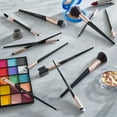 thumbnail image 3 of Walmart 12 Piece Face & Eye Makeup & Cosmetic Brush Set, Black, 3 of 7