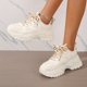 thumbnail image 4 of Zapatillas De Deporte De Malla Con Plataforma Para Mujer, Zapatos Antideslizantes Con Punta Redonda Y Puntera Baja Con Cordones, Zapatos Cómodos Para Exteriores, 4 of 4