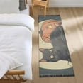 thumbnail image 3 of Yayeee Runner Rug for Bedroom 2'x6' Machine Washable Hallway Non Slip Mat, Black Halloween Cat, 3 of 8