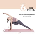 thumbnail image 4 of Non-Slip Yoga Mat – Eco Friendly Anti-Tear Pilates Mat, 1/4” Thick Exercise Mat for Women with Carrying Sling & Storage Bag, 4 of 6