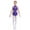 Purple, variant on Jhaoyu Kids Girls Rhinestones Latin Dance Dress Tassels Fringed Leotard Cutout Backless Bodysuit Dancewear Burgundy 16