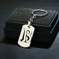 thumbnail image 3 of rygai Key Chain Multipurpose Bright Luster Hollow Out Smooth Surface Reusable DIY Stainless Steel A-Z Letters Women Men Car Key Ring Holder for Wallet,D, 3 of 8