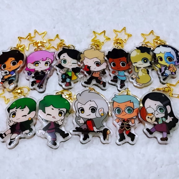 The Owl House Acrylic Charm Amity Luz Eda Willow Collector VI Hunter Flapjack Lumity Llilith Hooty Emira Edric Raine Raeda (1 keychain)