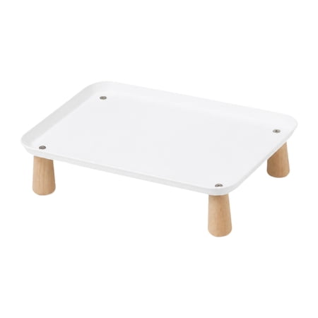 amagogo Elevated Pet Feeder Stand, Elevated Shelf, Comfortable, Washable, Ergonomic Tray White M
