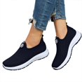 thumbnail image 5 of XIMIN Women's Slip On Low Heel Sneakers Lightweight Breathable Casual Walking Running Gym Tennis Workout Shoes Non Slip Comfortable Arch Support Daily Footwear, 5 of 8