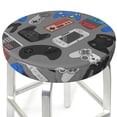 thumbnail image 3 of Bingfone13 Inch Padded Round Bar Stool Cover Cushion With Elastic Fabric Round Chair Seat - Video Game, 3 of 7