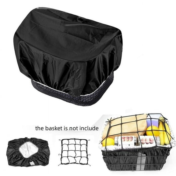 1Set Waterproof Bike Basket Liner Rainproof Cover Fits For Most Bicycle Baskets Bike Basket Waterproof Cover Bicycle Cushion Set