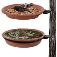 thumbnail image 4 of GIXUSIL 3Pcs Bird Trays Tree Mounted For Bird Feeder Bird Bath Bowl,Bird Feeder Tree Mounted Bird Feeding Tray Plastic Bird Seed Tray Water Bath Bowl For Outdoor Garden Decor,Brown, 4 of 7