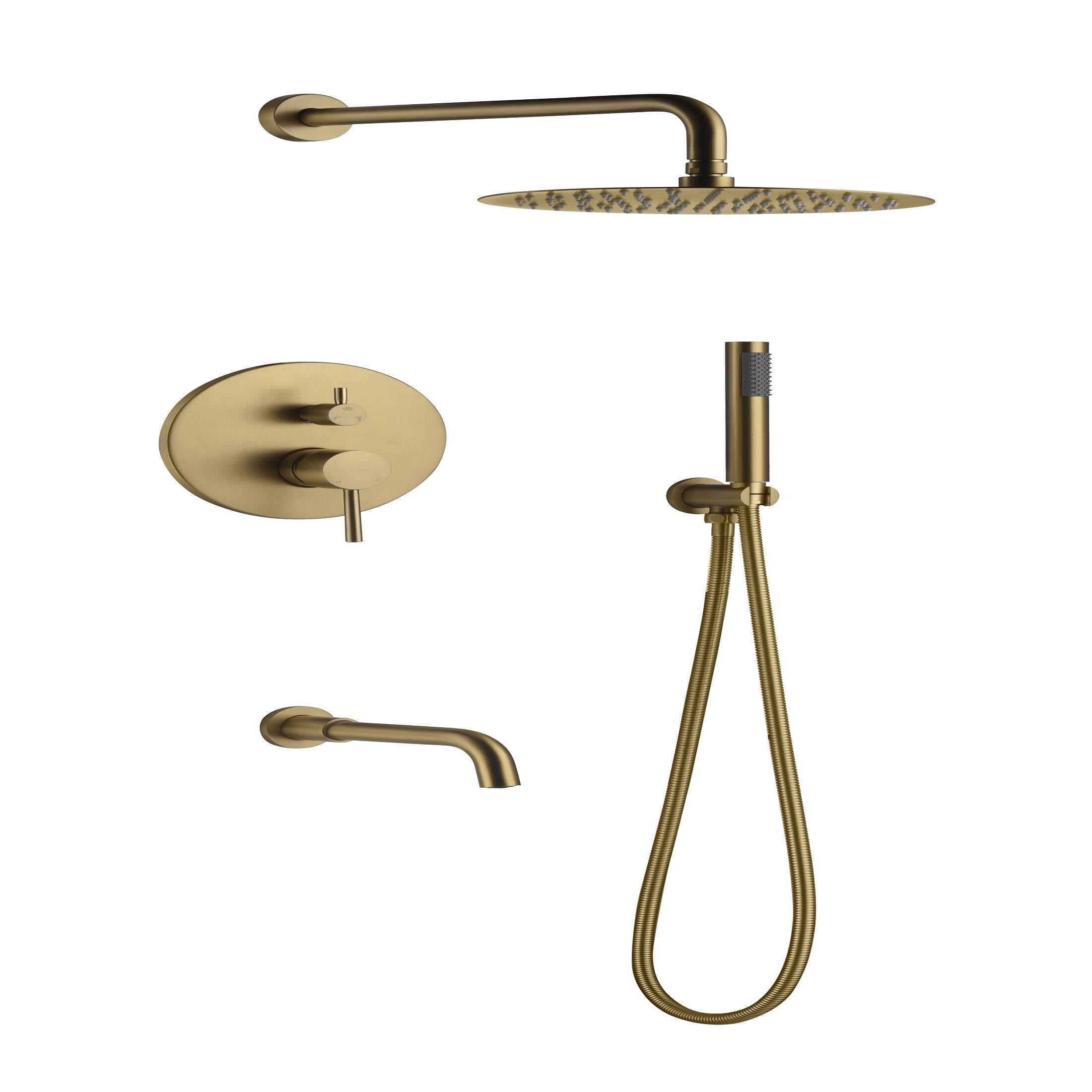 Everstein Shower System with Tub Spout Shower Faucets Combo Set with 10