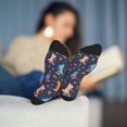 thumbnail image 5 of Xecao Cartoon Dinosaur Print Crew Socks for Men and Women, Men's Soft Moisture-wicking Sock, 5 of 7