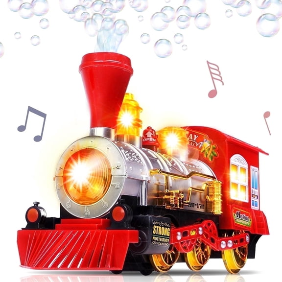 ArtCreativity Bubble Blowing Train with Lights, Music and Movement - Battery Operated, 1 Count