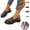 Brown, variant on YOUYEDIAN Womens Loafers Summer Platform Walking Shoes Comfortable Casual Slip on Buckle Shoes