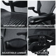 Classic Herman Miller Aeron (𝙍𝙚𝙛𝙪𝙧𝙗𝙞𝙨𝙝𝙚𝙙) Office Chair - Fully Adjustable - Size B Medium