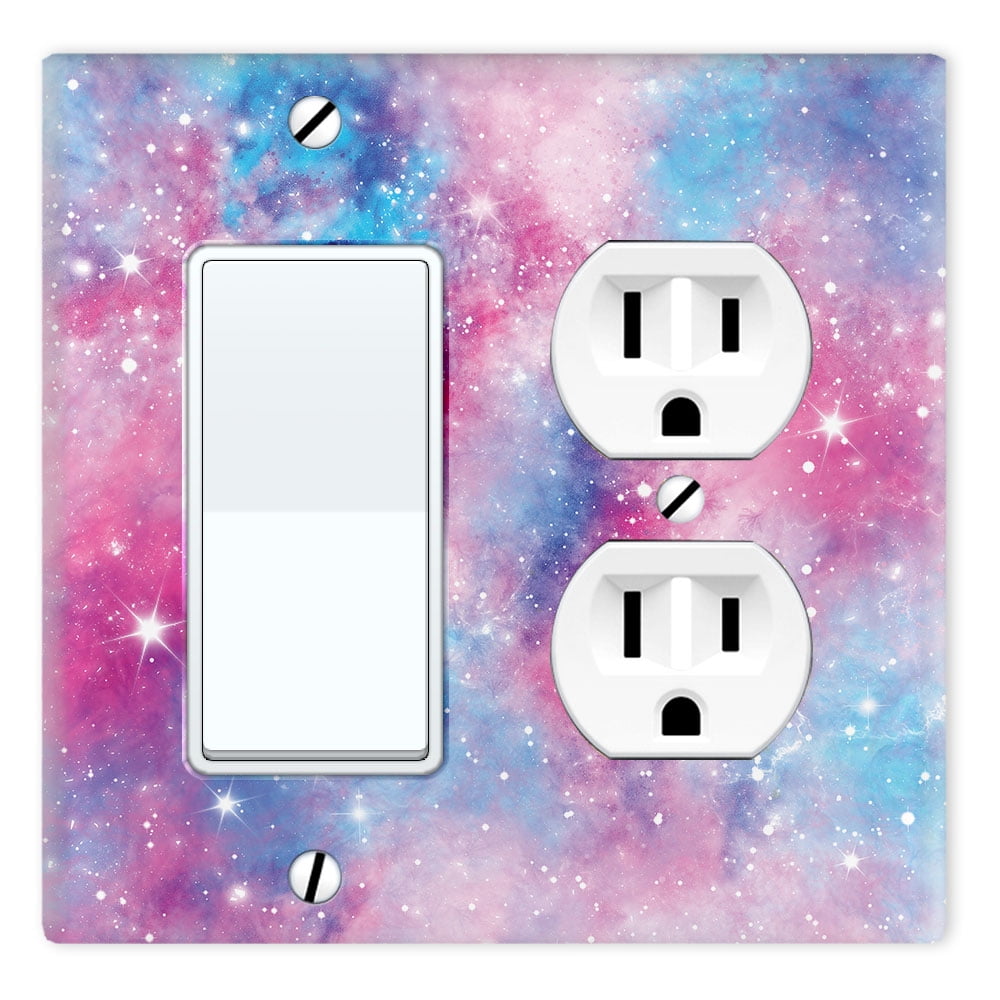 Decoration Wallplate 2-Gang Device Receptacle Wallplate Double Outlet Wall Plate/Panel Plate/Cover Light Panel Cover Beautiful Butterfly Violet Plant Pattern Decoration Wallplate 2-Gang Device Receptacle Wallplate Double Outlet Wall Plate/Panel Plate/Cover Light Panel Cover Beautiful Butterfly Violet Plant Pattern