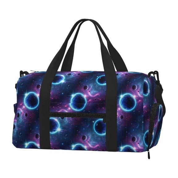 Gym Bag for Women Men Boho Weekender Overnight Workout Travel Duffle Sports Tote Mysterious Aesthetic Waterproof Foldable Sports Bag