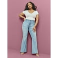 thumbnail image 2 of Sofia Jeans Women's Plus Size Melisa Curvy High Rise Seamed Flare Jeans, 2 of 6