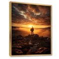 thumbnail image 2 of Designart "Embracing the Dawn Sunrise Beauty I" Portrait Floater Framed Wall Art Living Room, 2 of 7