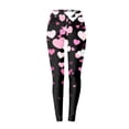 thumbnail image 3 of Tosmy Leggings For Women Valentine's Day Womens Casual Pants Heart Print Sweatpants Leggings Pants, 3 of 3