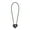 40cm-Black, variant on Metal Heart Shaped Padlocks Lock passwords Padlocks Long Wire Rope-Lock for Lovers Wedding Anniversary Travel Couple Lock