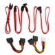 thumbnail image 2 of Cable de datos de disco duro cable de datos HDD 30 de 6 Gbps cable de alimentación IDE de 4 pines kit de línea de disco duro macho a hembra de 15 pines juego de cables de ANGGREK Otros, 2 of 8