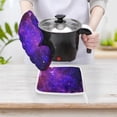 thumbnail image 4 of A Purple And Blue Nebula Oven Gloves And Pots Stand Set Oven Gloves And Pot Racks Pot Racks And Oven Gloves Set, 4 of 9